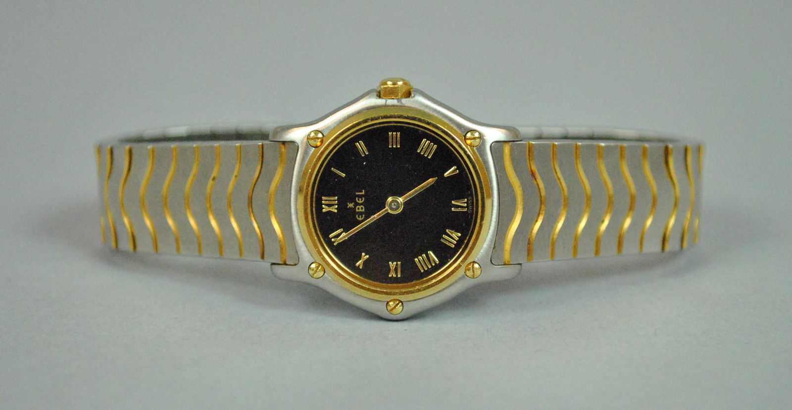 LADIES SS/18K EBEL SPORTS WAVE WRISTWATCH (1 of 4)