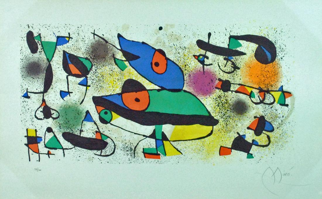 JOAN MIRO COLOR LITHOGRAPH 'SCULPTURES II' (1 of 6)