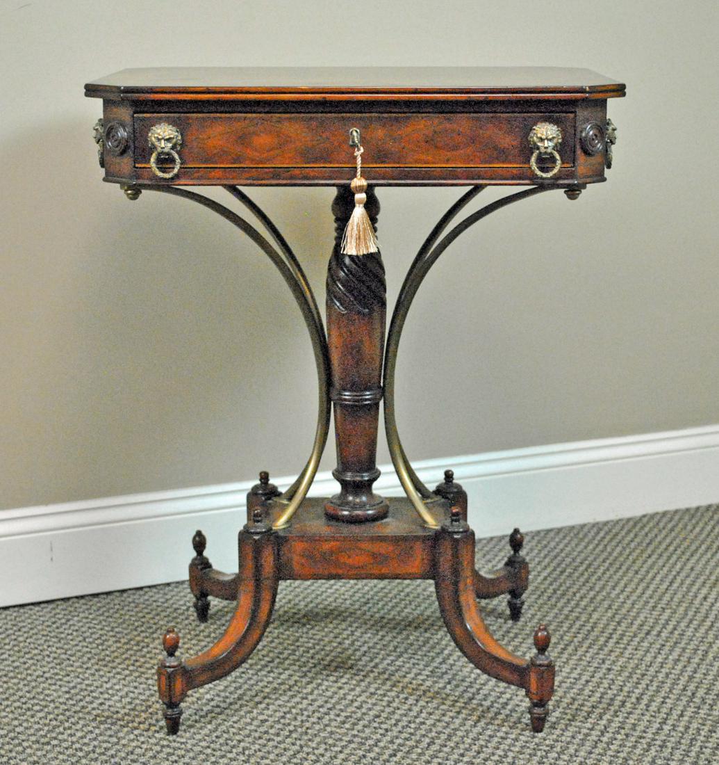 THEODORE ALEXANDER REGENCY MAHOGANY SIDE TABLE (1 of 7)