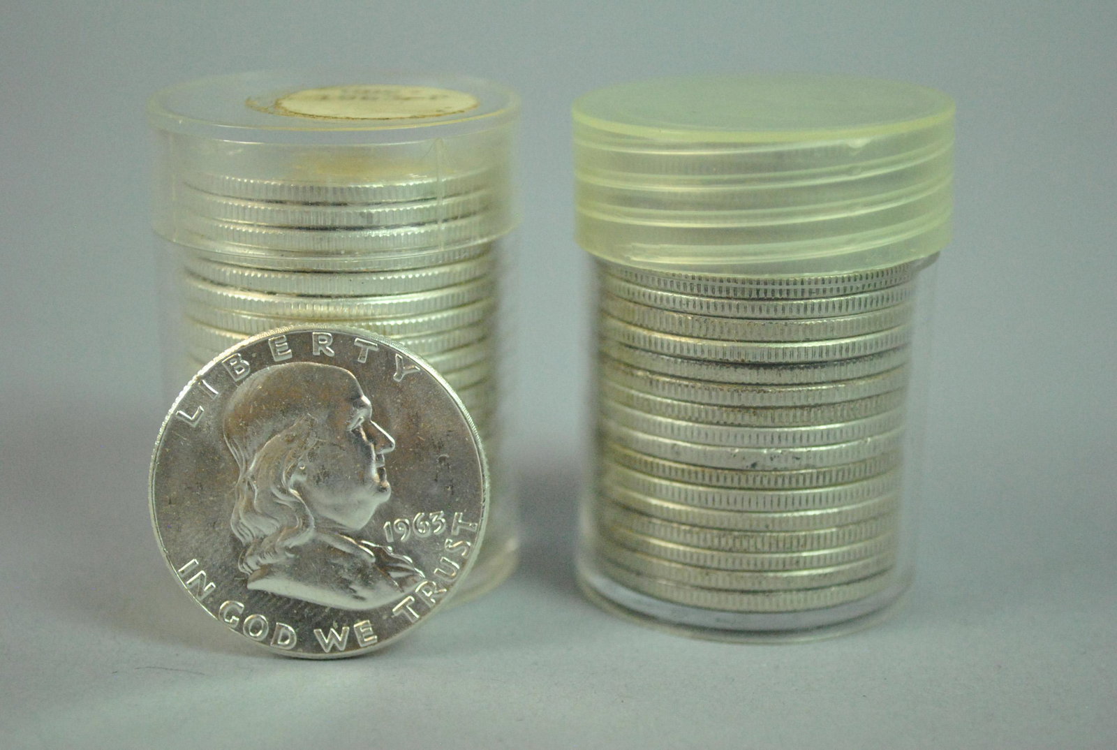 (42) US SILVER FRANKLIN HALF DOLLAR COINS (1 of 1)