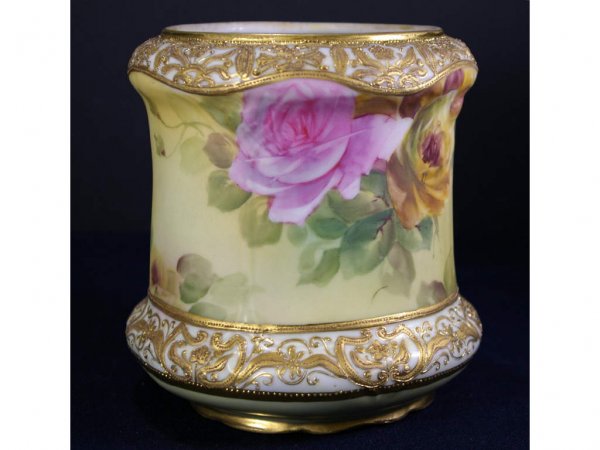NIPPON FLORAL CACHE POT, 6in.