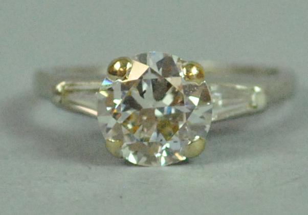 PLATINUM DIAMOND ENGAGEMENT RING, 1.90CT (1 of 5)