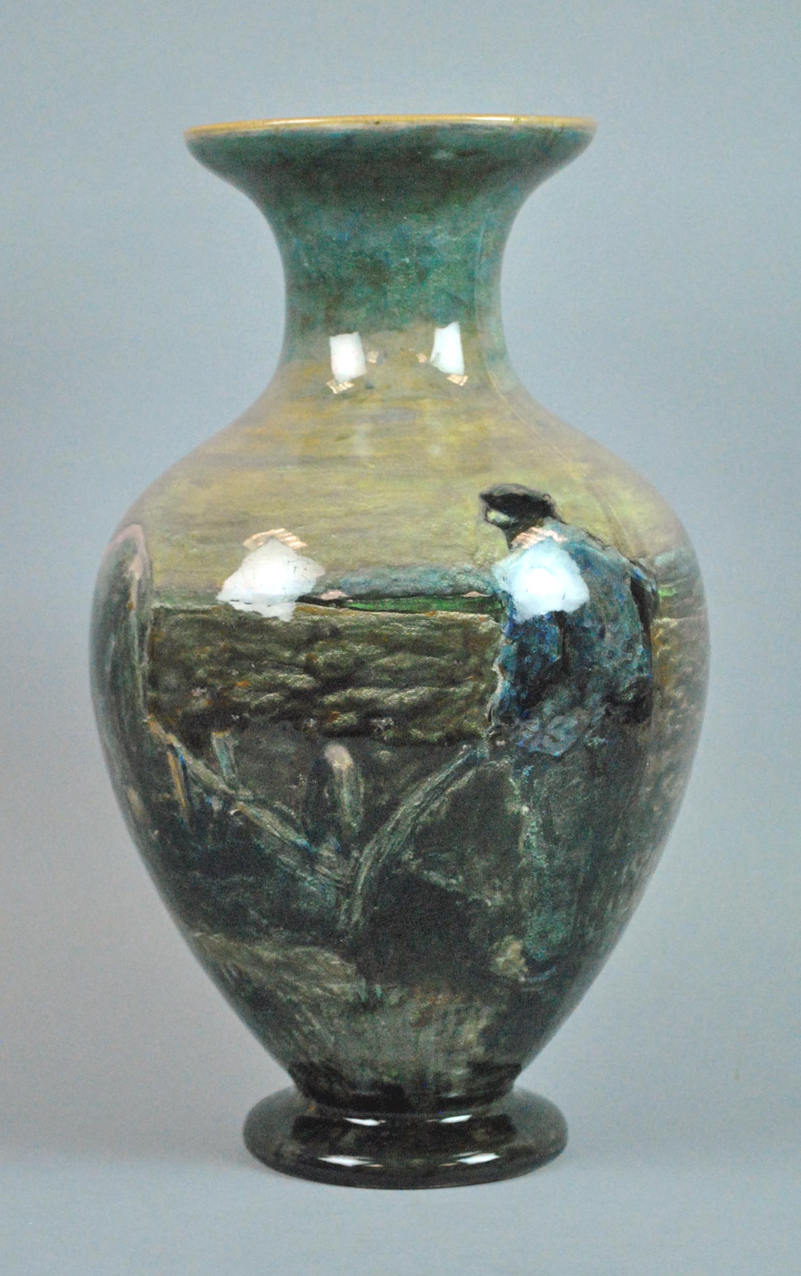 LARGE VINTAGE DUTCH ART POTTERY VASE (1 of 4)