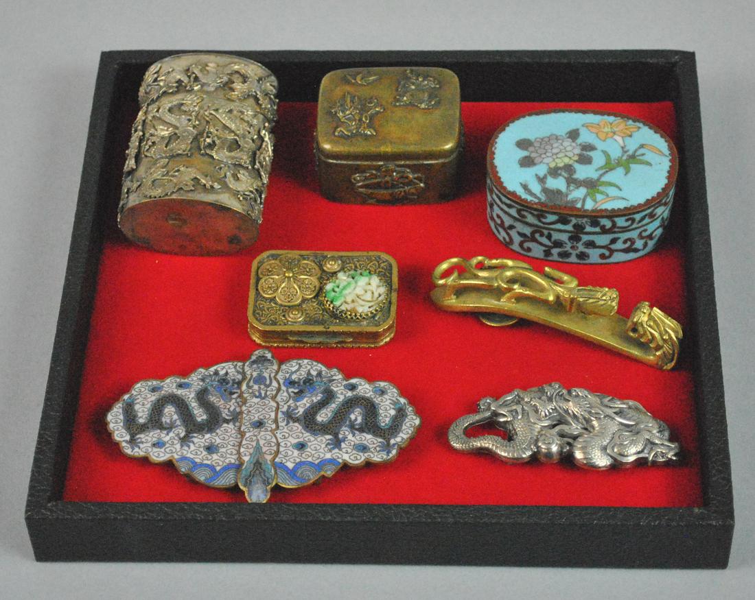 (7) PIECE ASIAN THEMED METALWARE GROUPING (1 of 5)