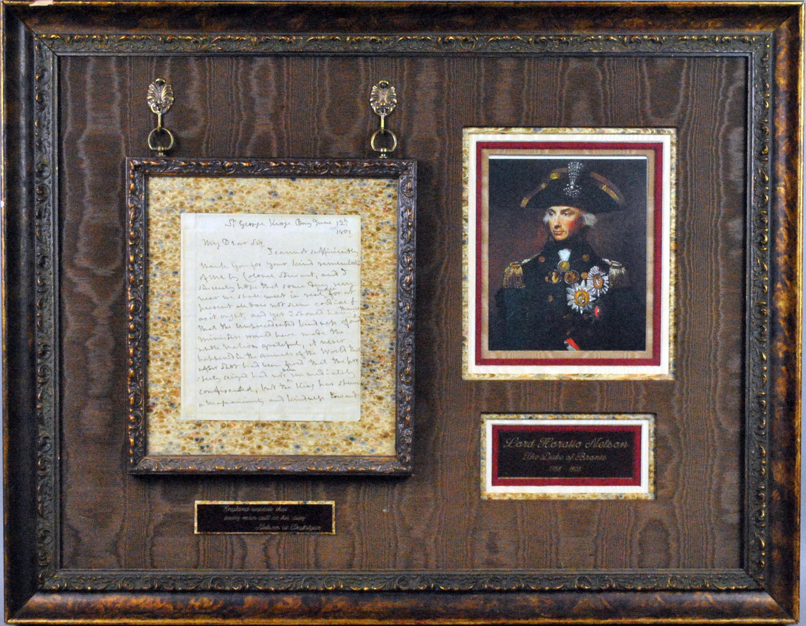ADMIRAL LORD HORATIO NELSON BRONTE SIGNED LETTER (1 of 7)