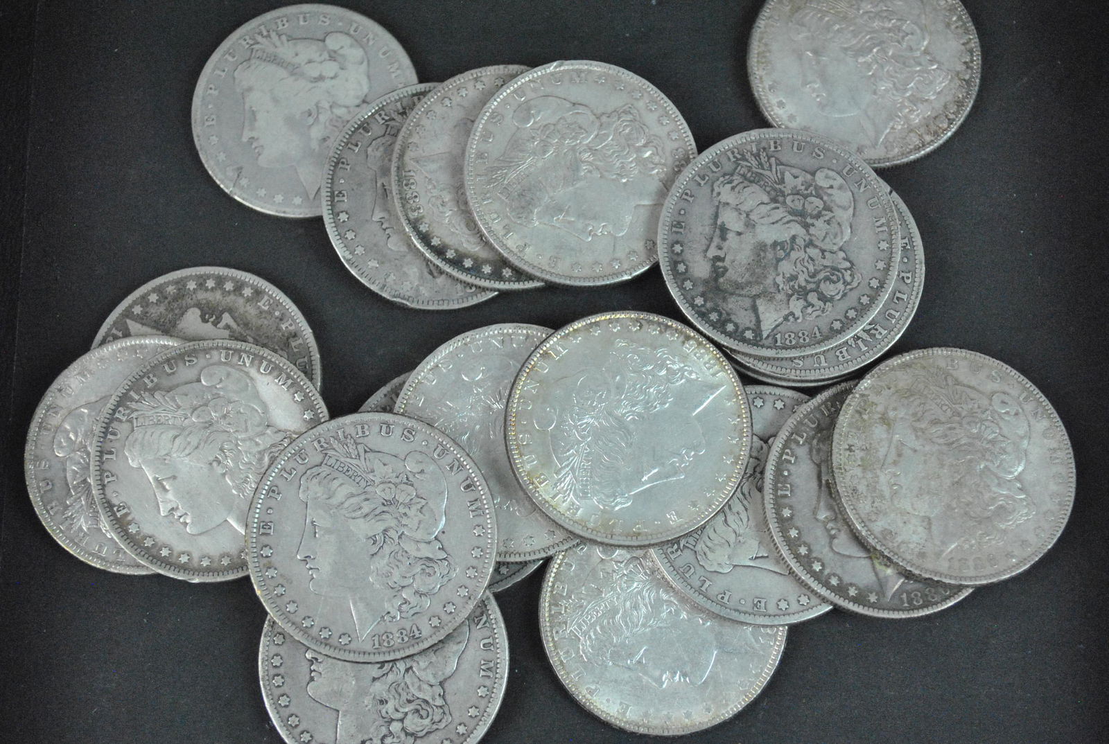 (20) MORGAN SILVER DOLLAR COINS (1 of 1)