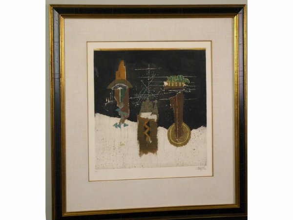 JOHNNY FRIEDLAENDER (German, 1912-1992): etching "Musique De Nuit" pencil signed and numbered 72/95, 20x18in.