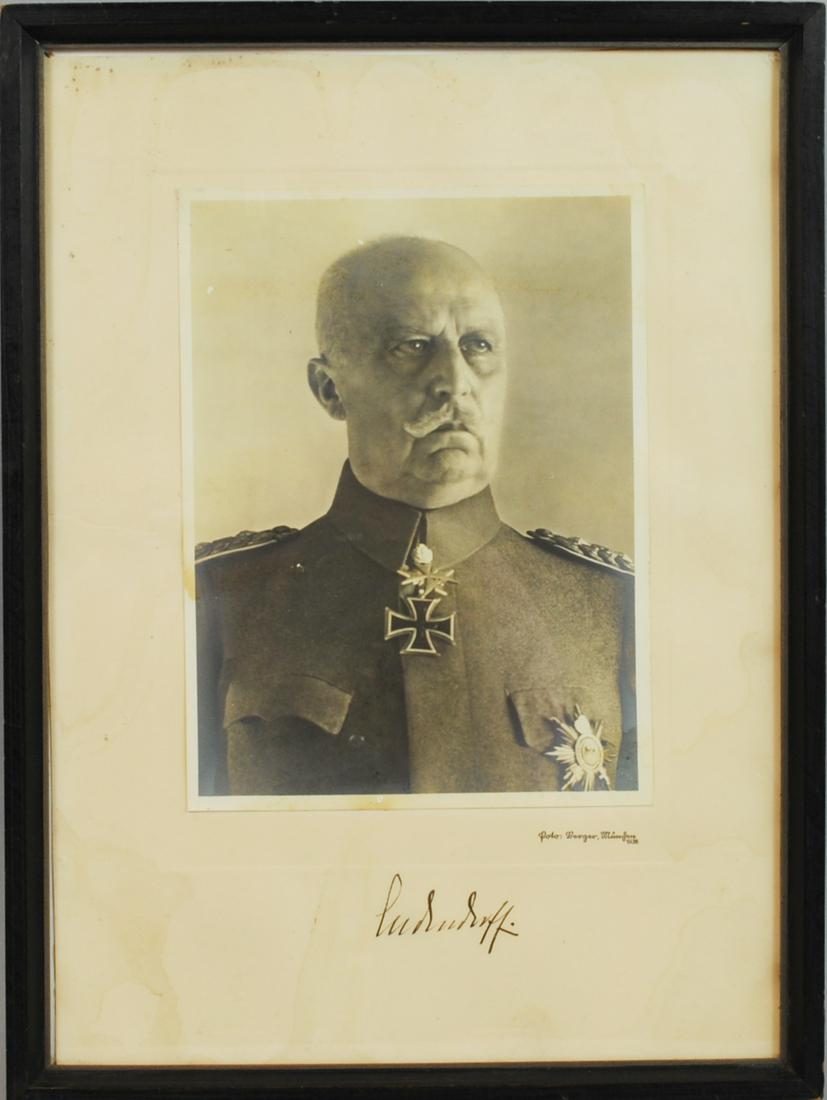 WW I GERMAN GENERAL ERICH LUDENDORFF SIGNATURE (1 of 1)