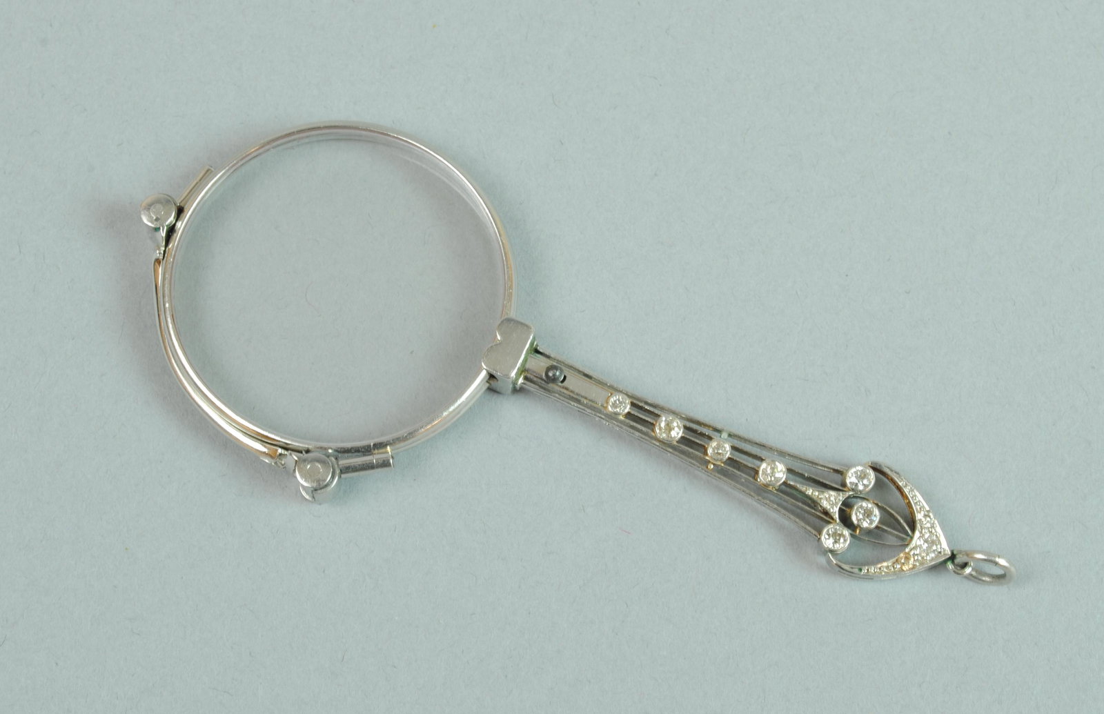 ART DECO PLATINUM & DIAMOND LORGNETTE (1 of 3)