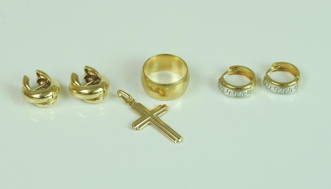 (4) PIECE 14K GOLD JEWELRY GROUP (1 of 1)