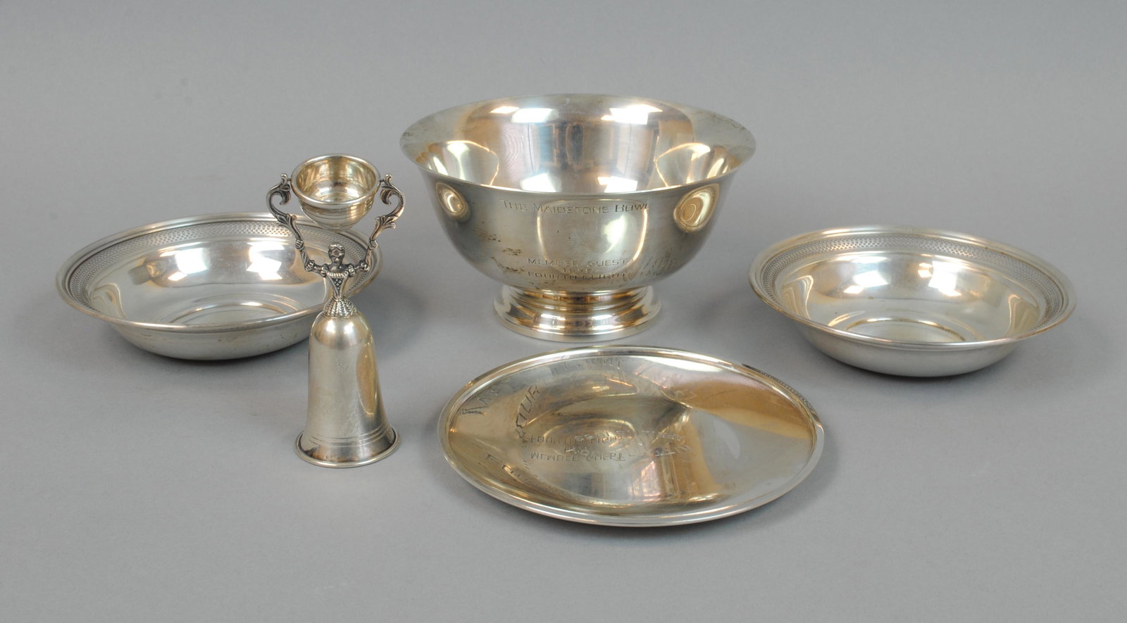 (5) PIECE SILVER HOLLOWWARE GROUP (1 of 1)