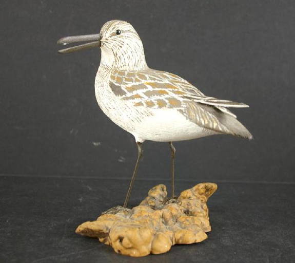 Hand Carved Shore Bird By Roy L. White