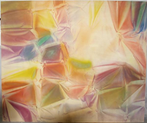 KENNETH SHOWELL (American, 1939-1997): Abstract from the Folded Painting Series, acrylic on canvas, signed and inscribed verso canvas 'Acrylic on canvas March 1969 Kenneth Showell', stretcher stamped David Whitney Gallery, label of Hague A