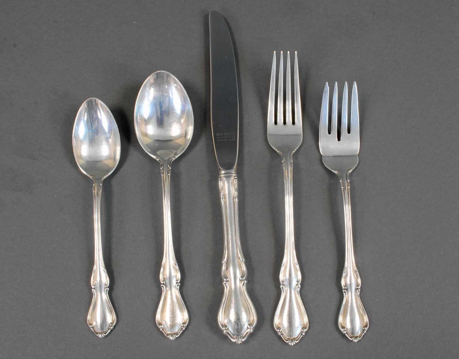 (82) PIECE REED & BARTON STERLING FLATWARE SERVICE (1 of 3)