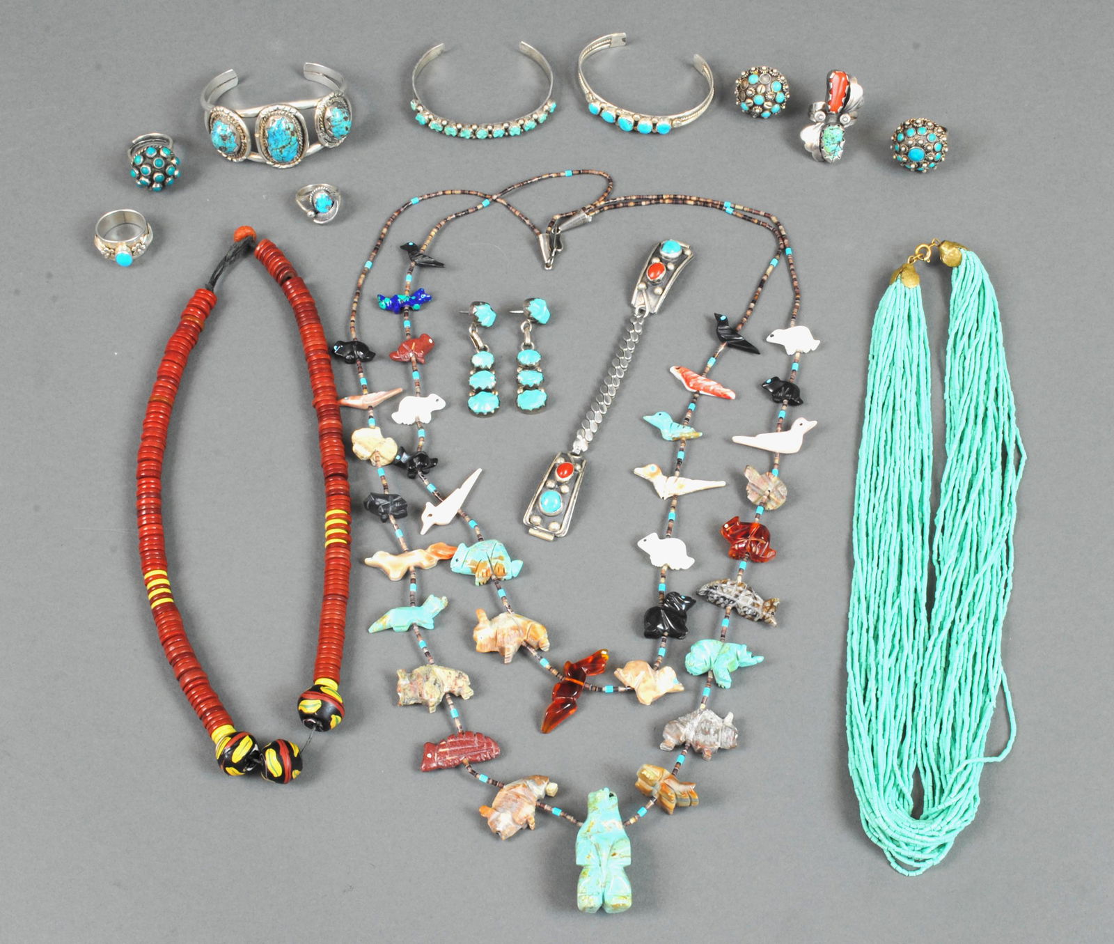 (14) PIECE SOUTHWESTERN JEWELRY GROUP (1 of 7)