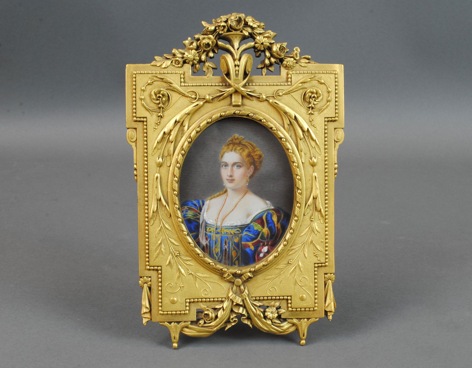 NEOCLASSICAL STYLE BRONZE VANITY FRAME (1 of 4)