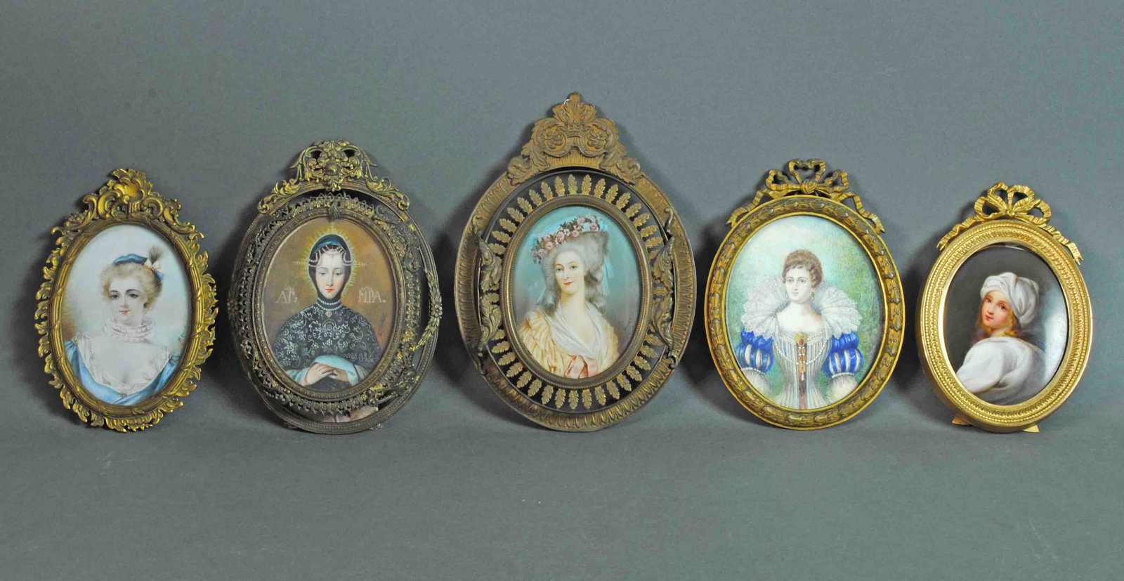 (5) ORNATELY FRAMED PORTRAIT MINIATURES (1 of 14)