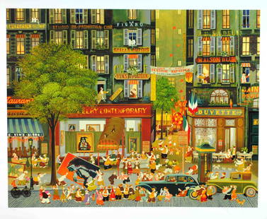 HIRO YAMAGATA SERIGRAPH - EXHIBITION: pencil signed and numbered 71/300, minor handling exhibited on corner and edges not affecting image, sheet size 28.5x33.5in., unframed