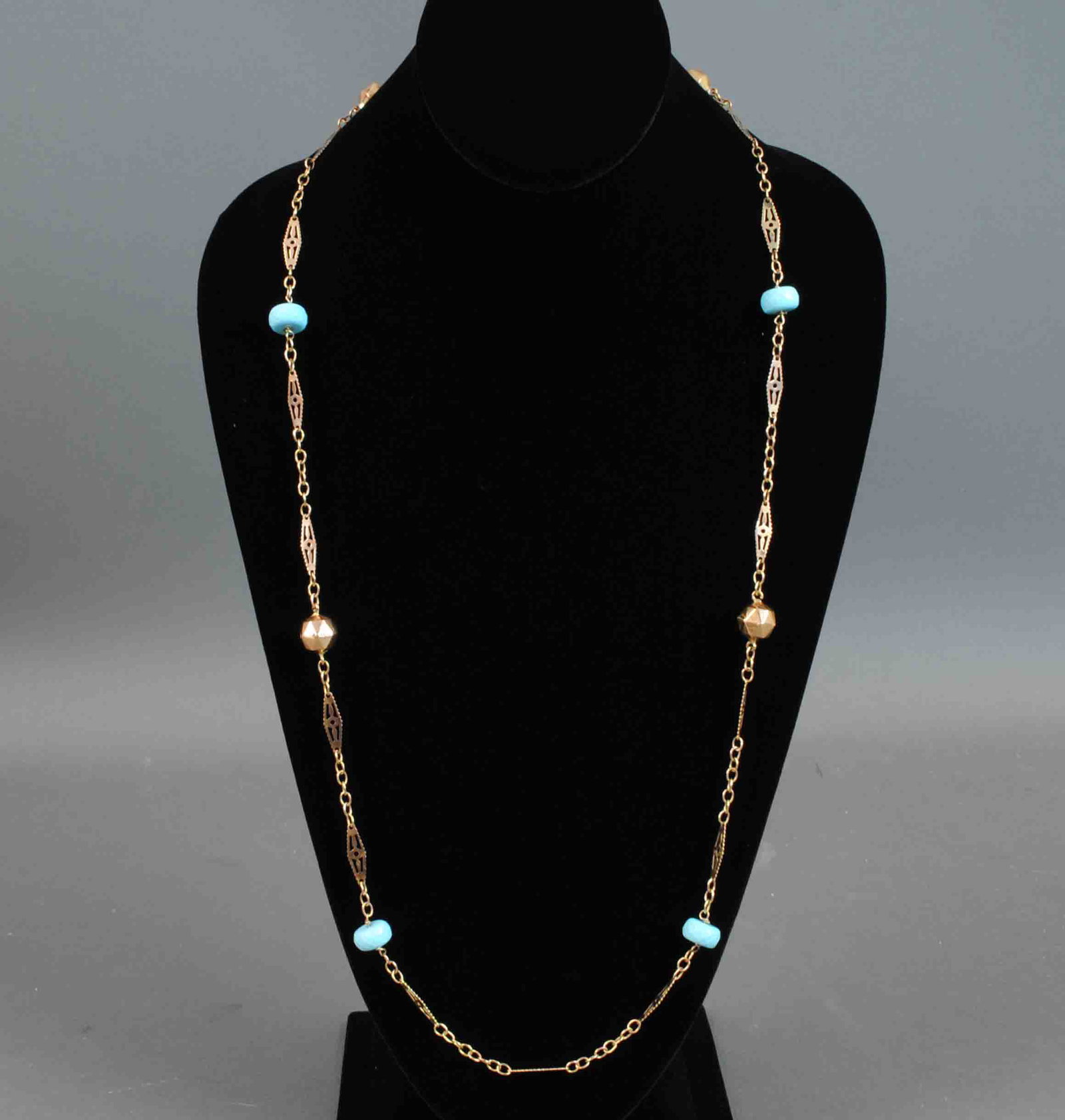 10K FANCY LINK NECKLACE (1 of 3)