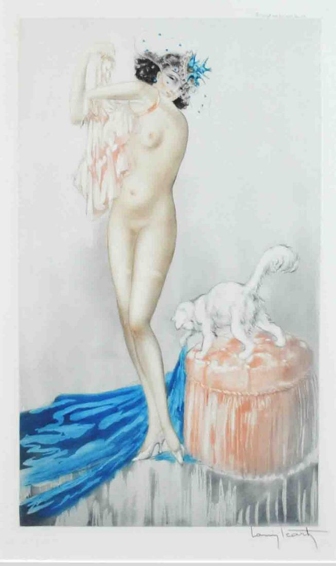 LOUIS ICART ETCHING - PINK SLIP (1 of 6)