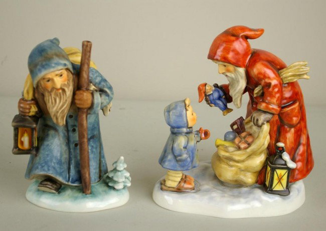 BOXED SET OF TWO LIMITED EDITION HUMMELS #1161 inc: BOXED SET OF TWO LIMITED EDITION HUMMELS #1161 including Ruprecht #473 and St. Nicholas' Day #2012, tallest 7in.