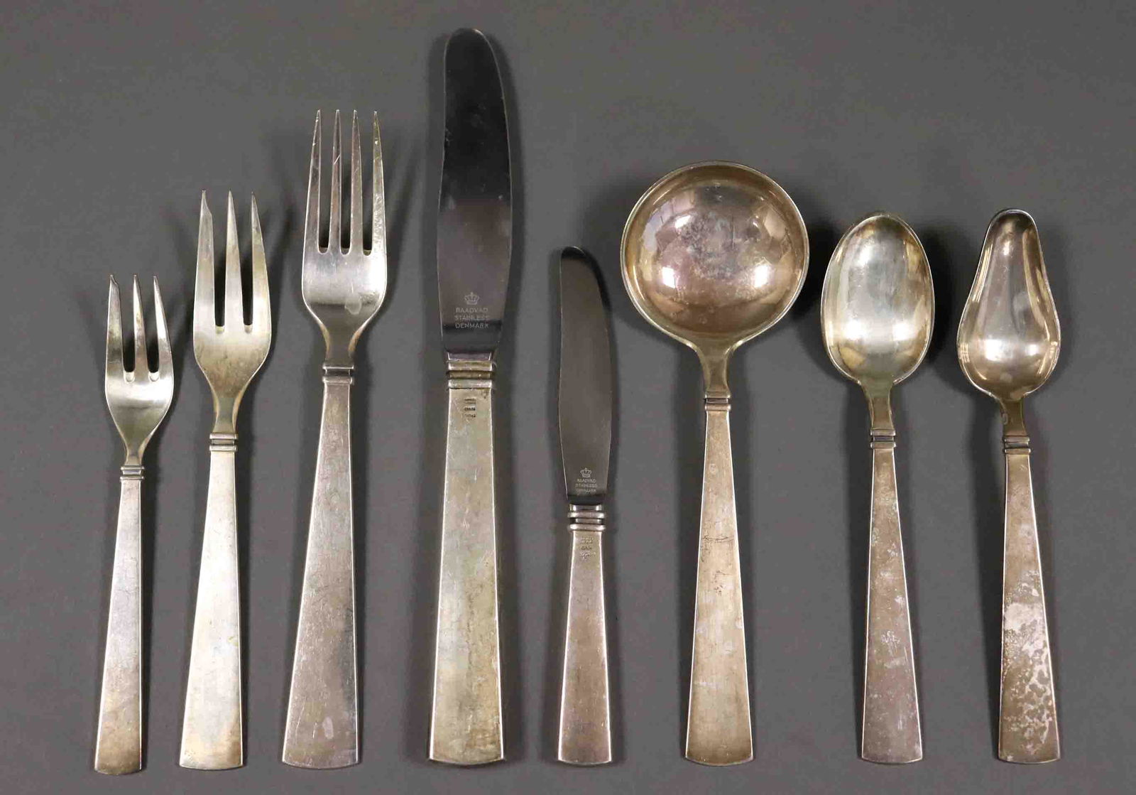 (94) PC. HERTZ / NILS DANISH STERLING FLATWARE SET (1 of 1)