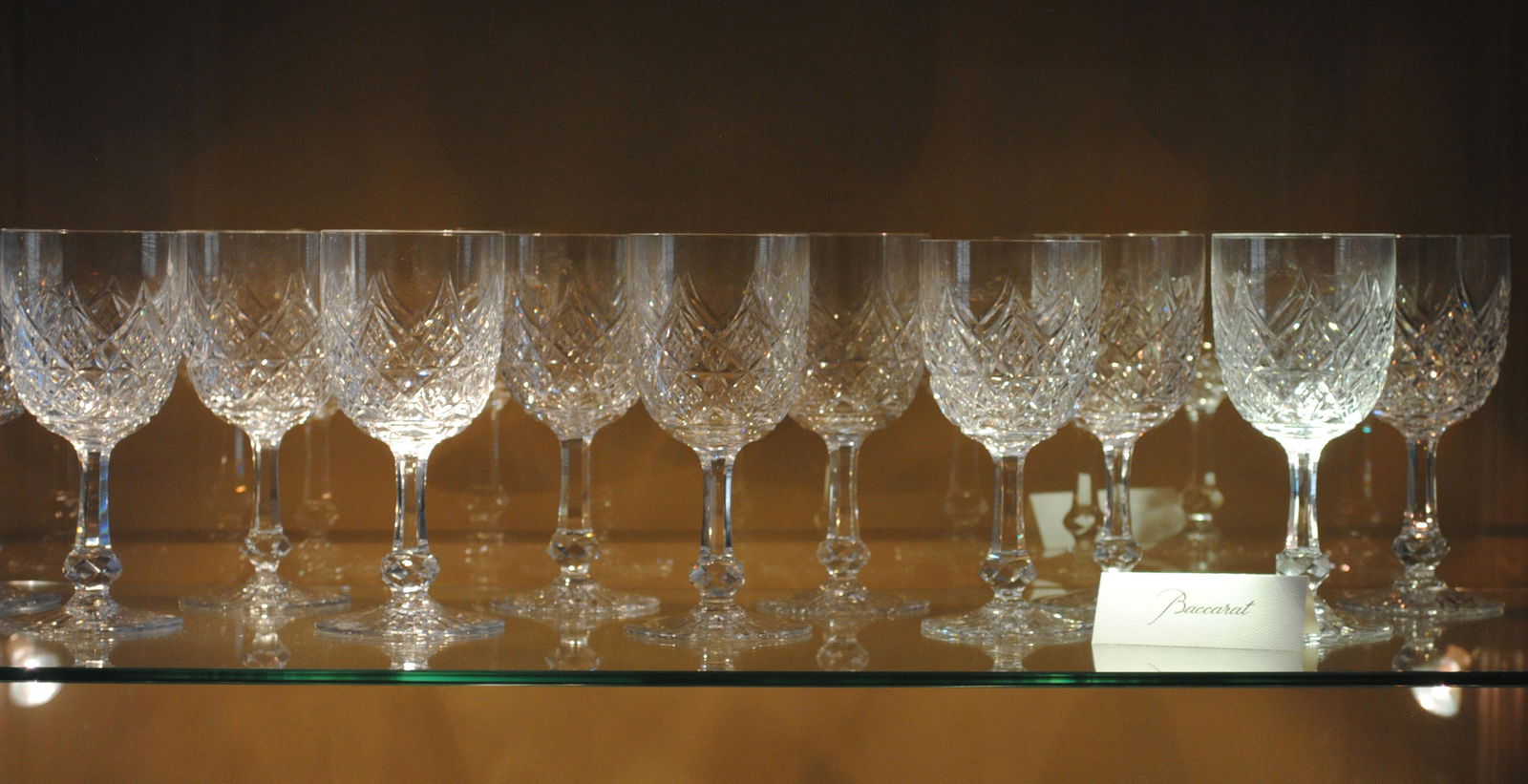 (24) PIECE BACCARAT CRYSTAL STEMWARE - 2 SETS (1 of 3)