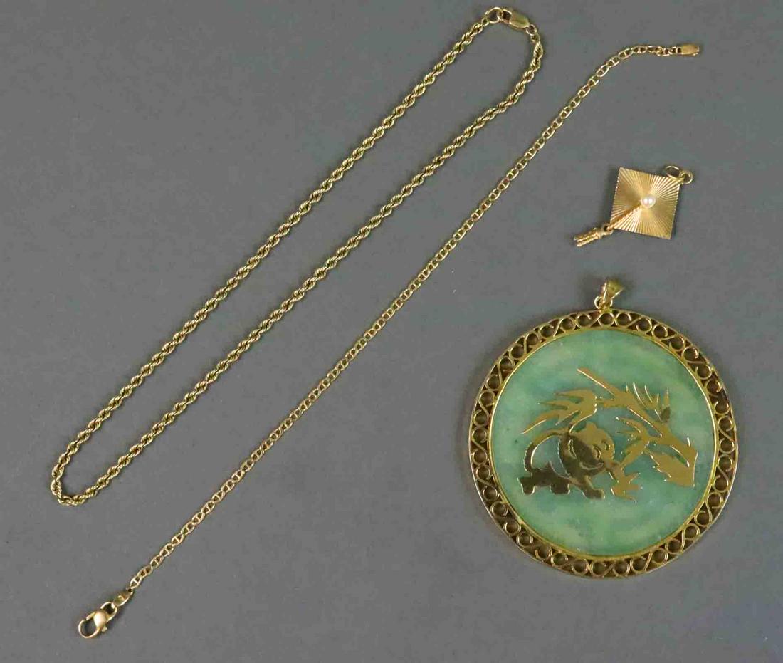 (4) PIECE GOLD JEWELRY GROUP (1 of 1)