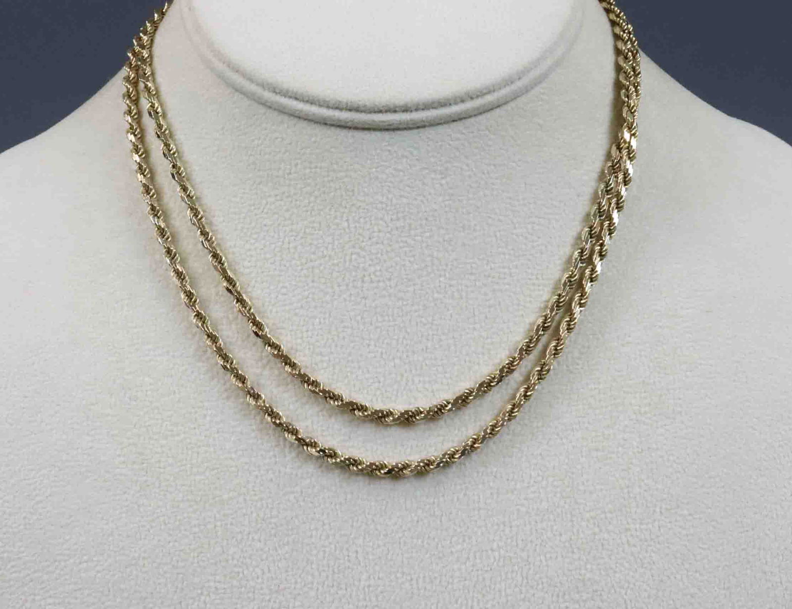 ITALIAN 14K DIAMOND-CUT ROPE LINK NECKCHAIN (1 of 3)