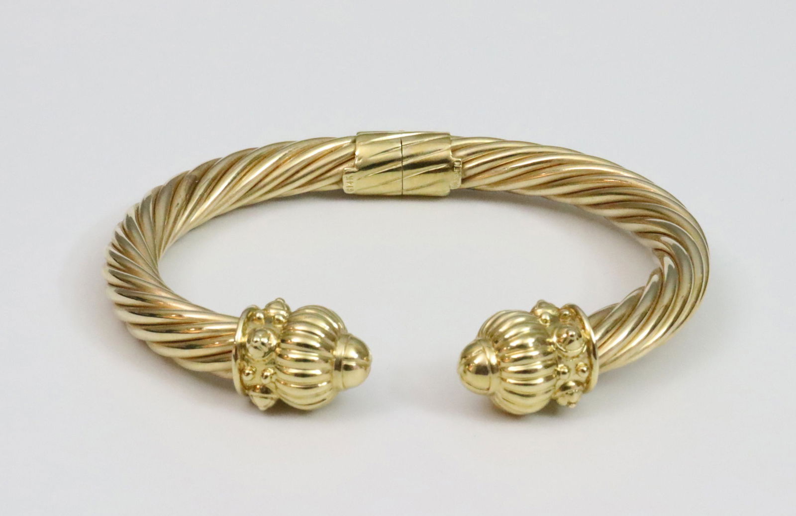 14K TWISTED CABLE CUFF BRACELET (1 of 1)