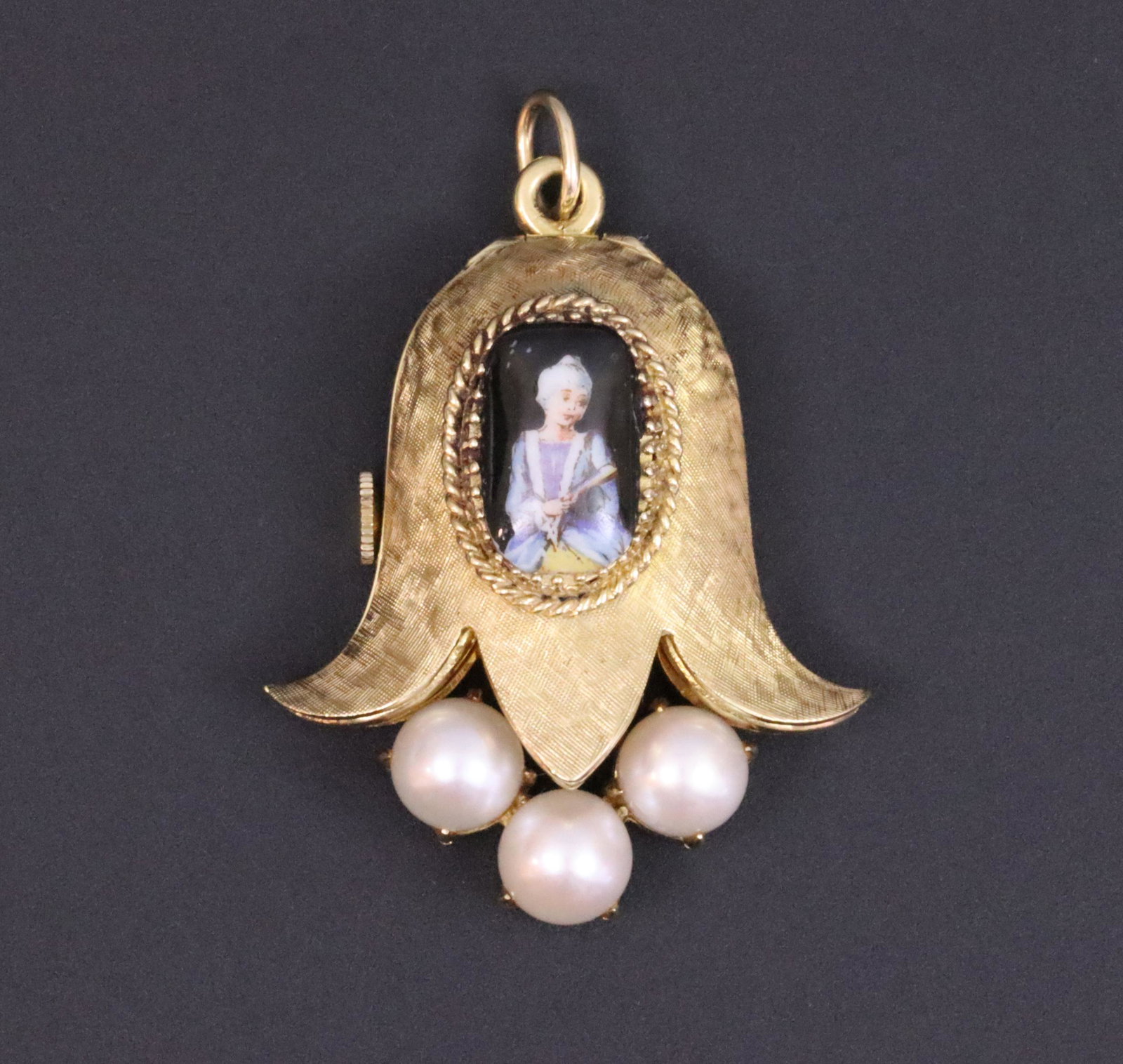 14K BELL FORM PENDANT WATCH (1 of 3)