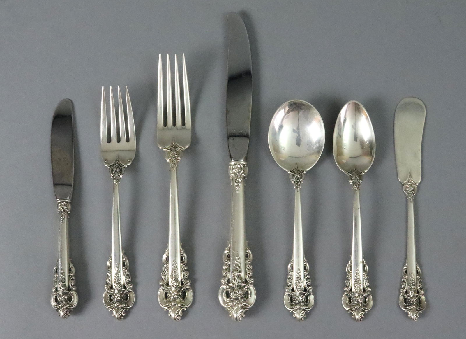 (63) PIECE WALLACE STERLING FLATWARE SERVICE (1 of 1)
