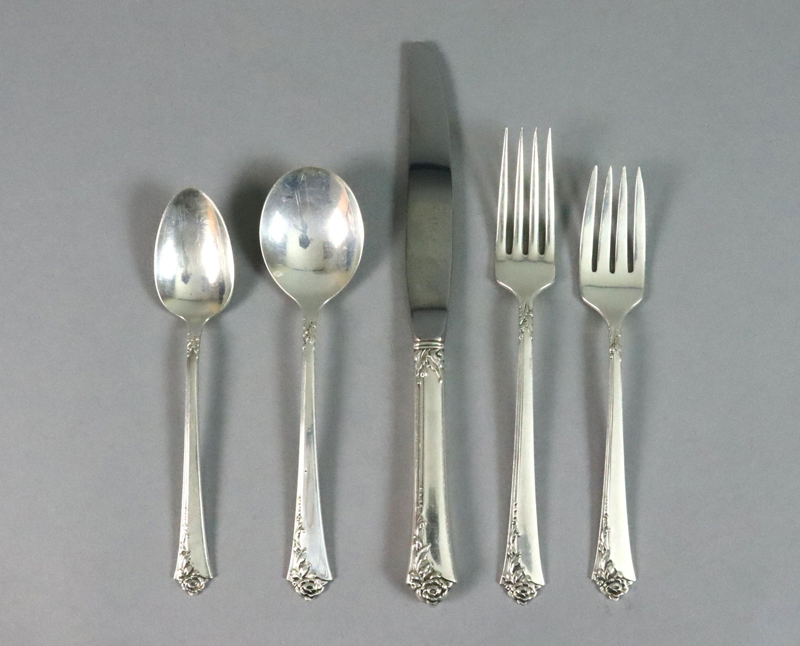 (65) PIECE HEIRLOOM STERLING FLATWARE SERVICE (1 of 2)