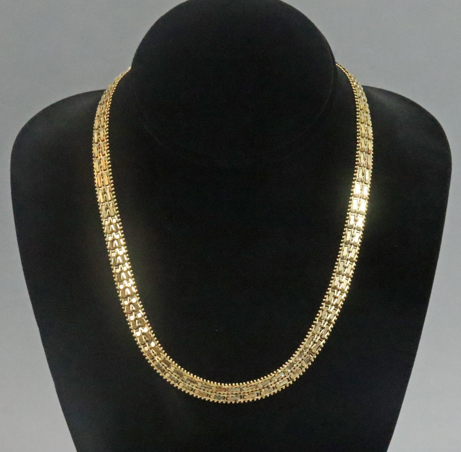 14K MIRROR BAR LINK NECKLACE (1 of 3)