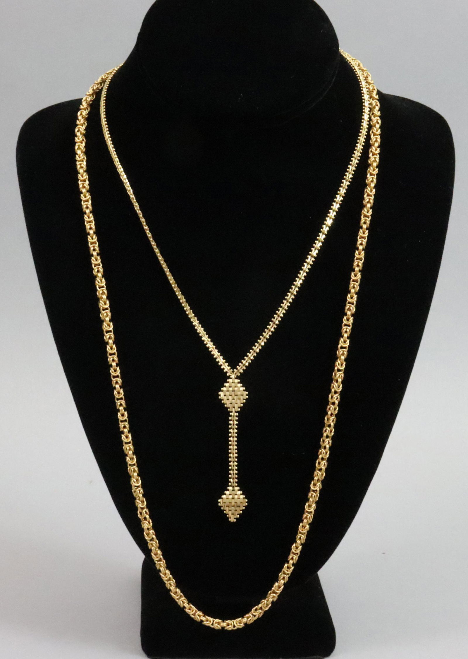 (2) 14K GOLD CHAIN NECKLACES (1 of 3)