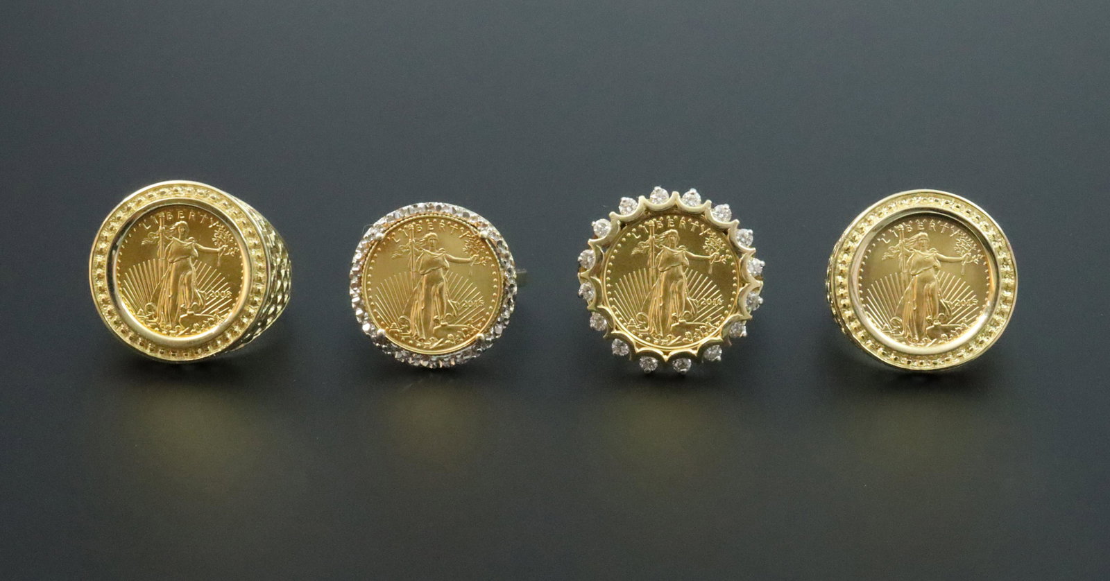 (4) GOLD BULLION RINGS (1 of 2)