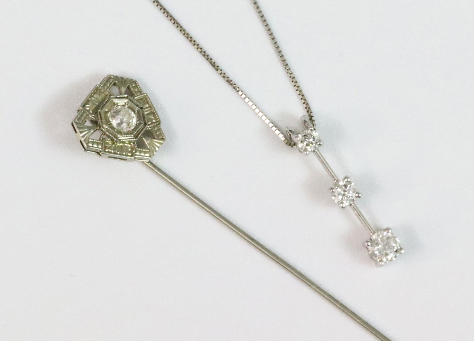 (2) PIECE 14K DIAMOND JEWELRY GROUP (1 of 2)