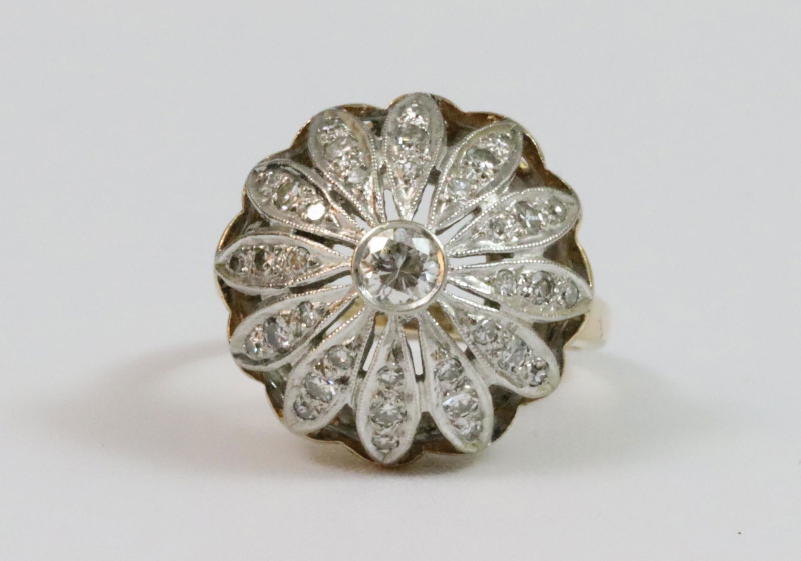 14K DIAMOND CLUSTER RING (1 of 4)