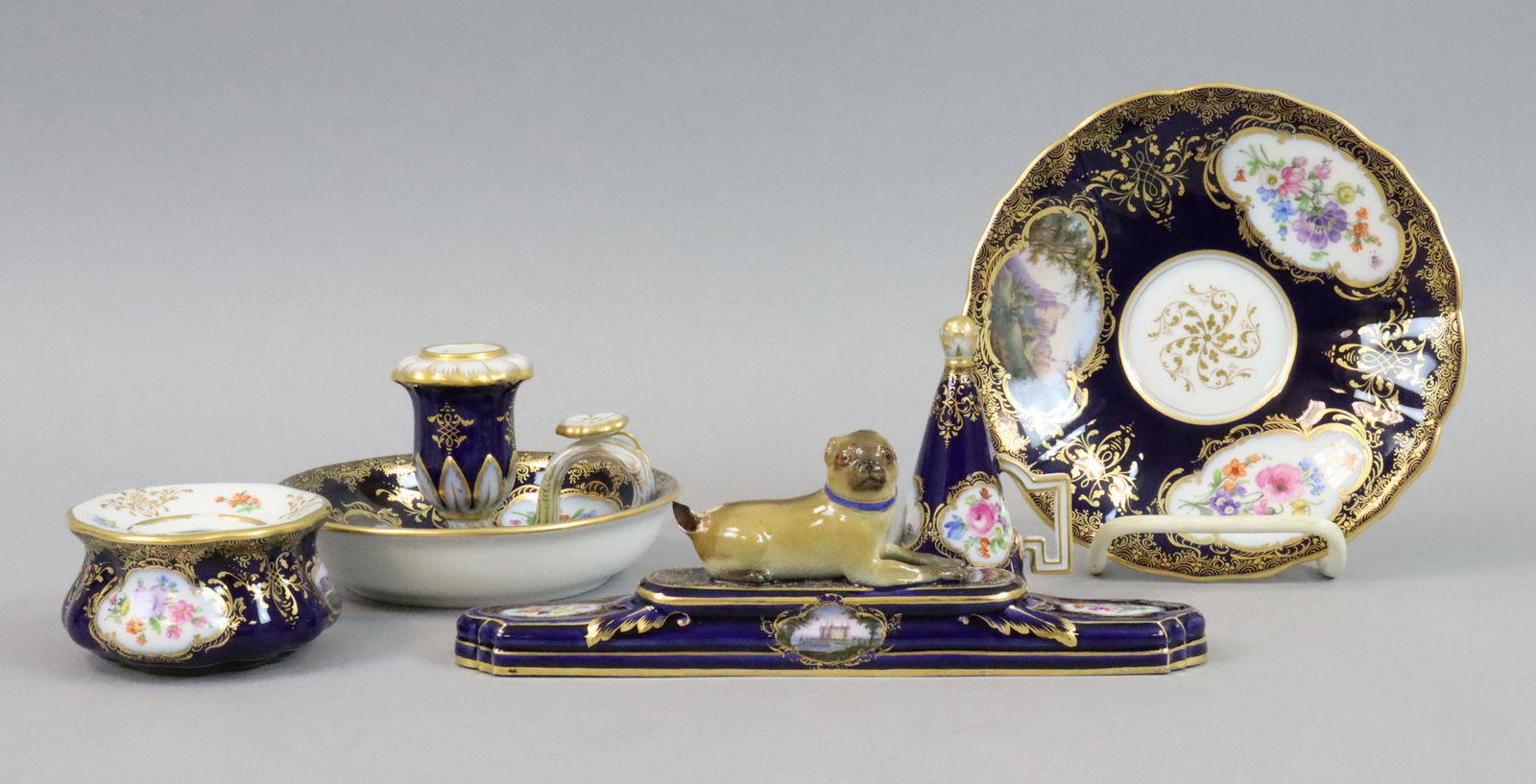 (5) PIECE MEISSEN CASTLES DESK SET (1 of 8)