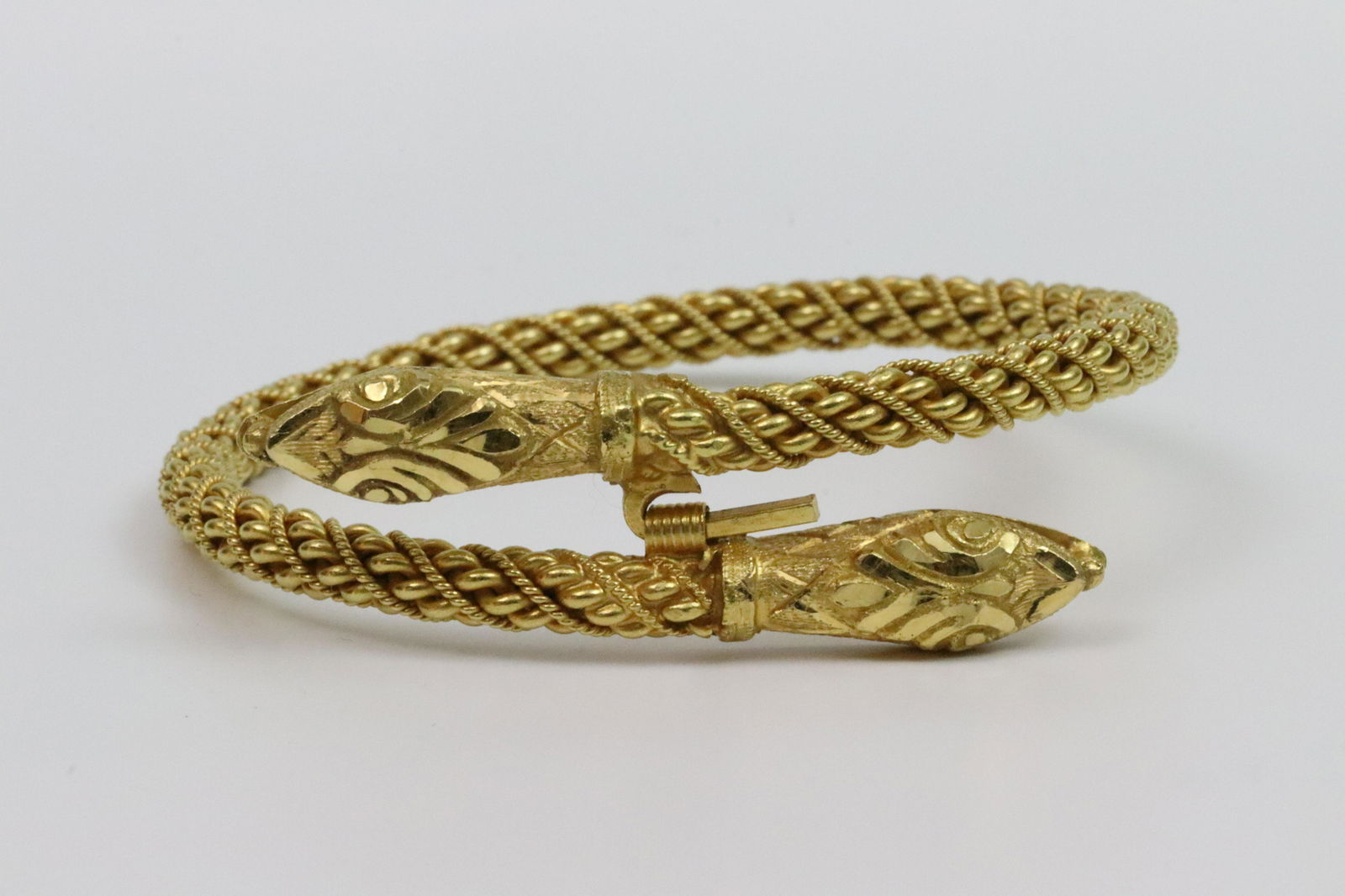 21K SNAKE FLEX BANGLE BRACELET (1 of 5)