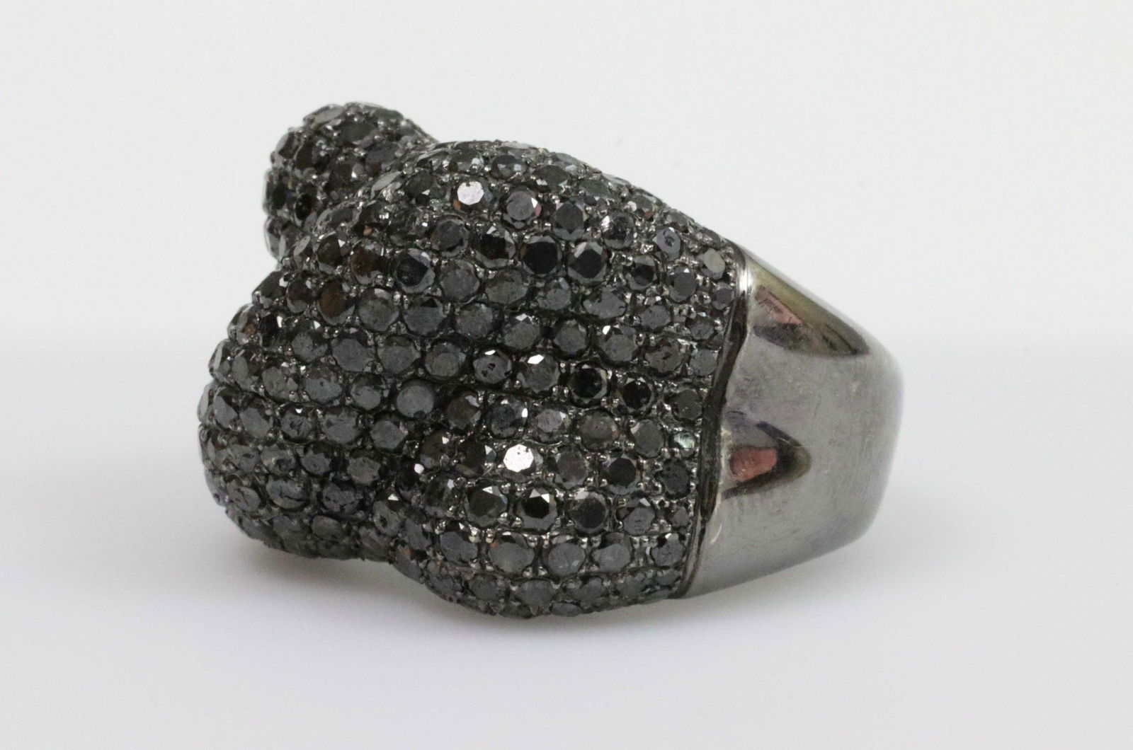 18K BLACK DIAMOND FANCY RING (1 of 8)