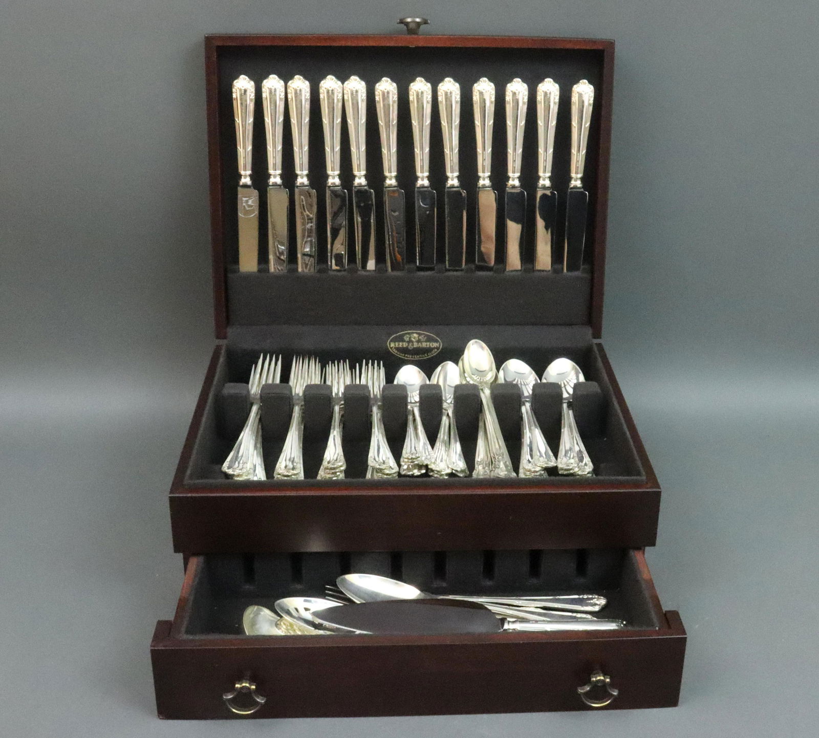(79) PIECE JAMES DIXON STERLING FLATWARE SERVICE (1 of 3)