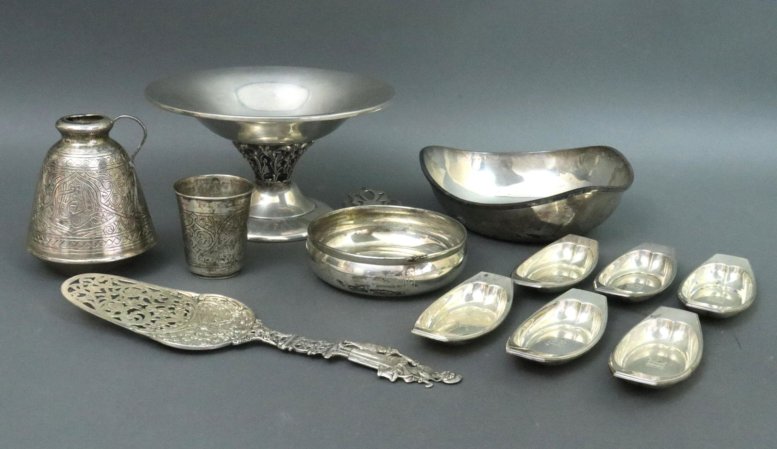 (12) PIECE GROUP OF SILVER TABLEWARES (1 of 6)