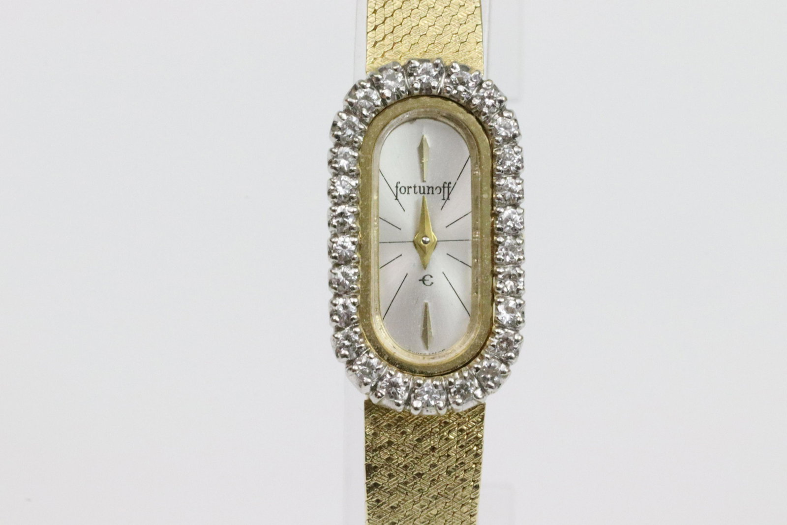 LADIES 14K DIAMOND BRACELET WATCH (1 of 5)