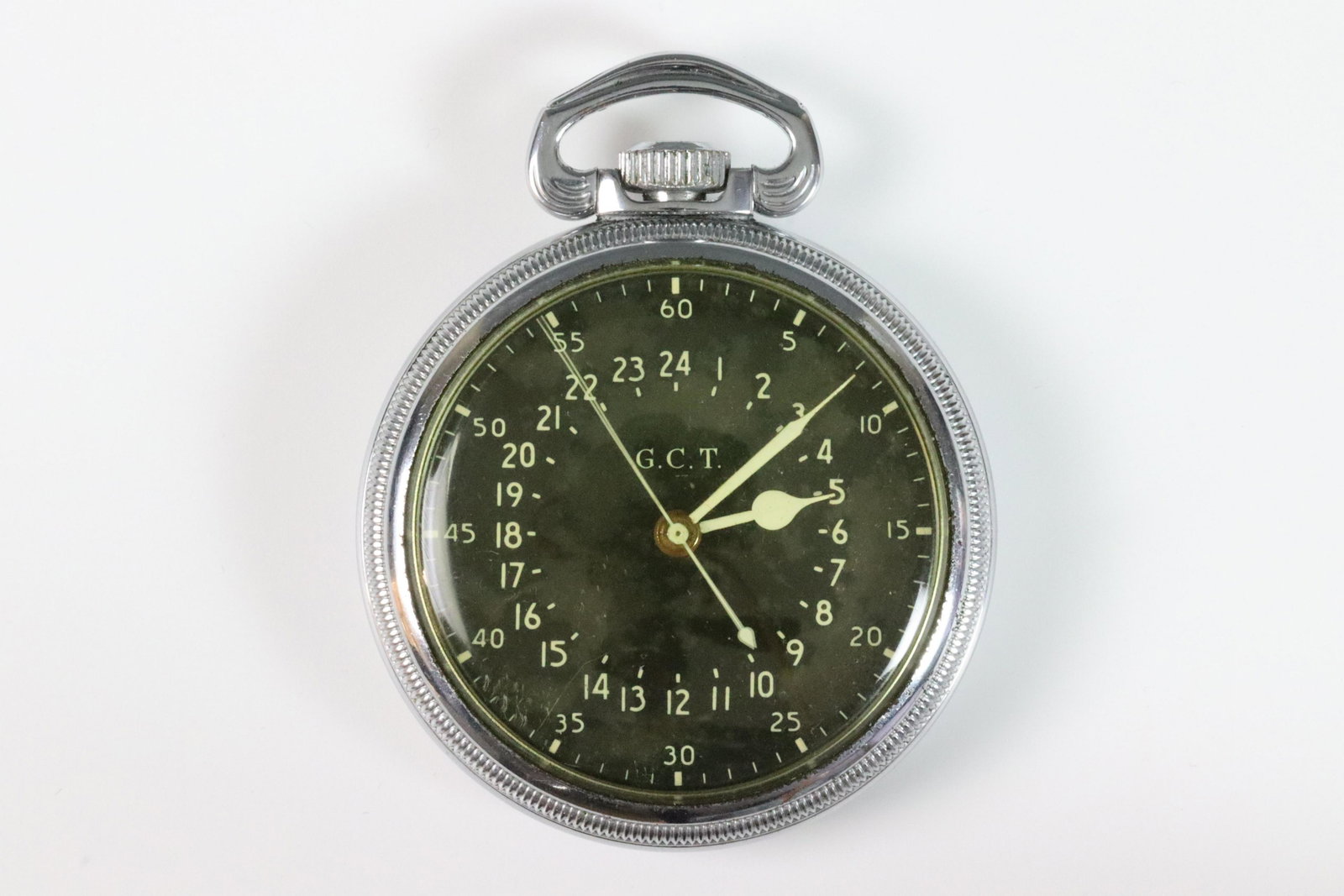 HAMILTON MODEL 4992B MILITARY HACK POCKET WATCH: open face, 52mm, c.1941, 22 jewel, S/N 4C8488, good condition, crystal slightly yellowed with minor scratches, the watch is currently running, however not guaranteed