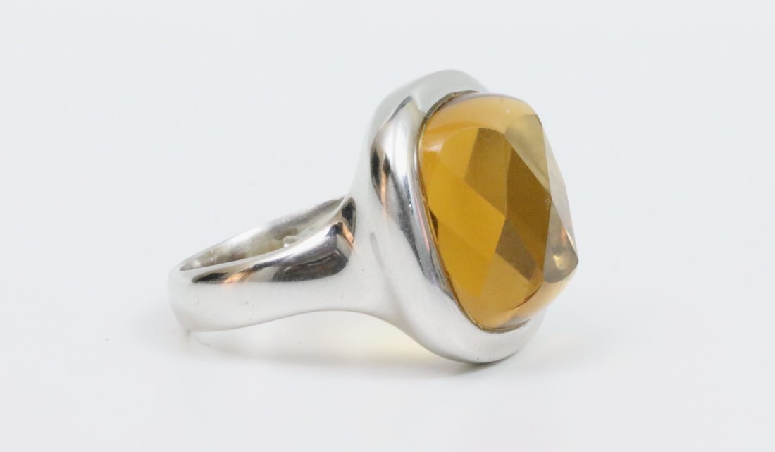 ITALIAN 18K CITRINE RING (1 of 4)