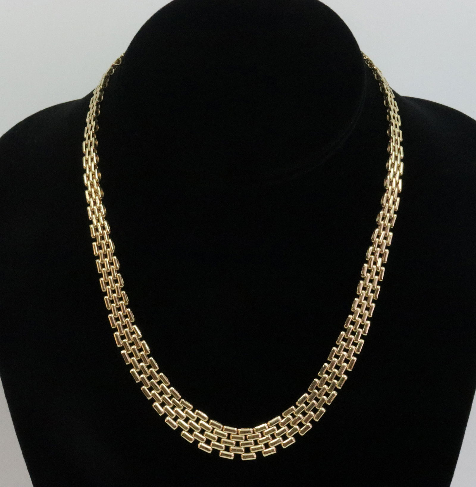 14K ITALIAN PANTHER LINK NECKCHAIN (1 of 2)