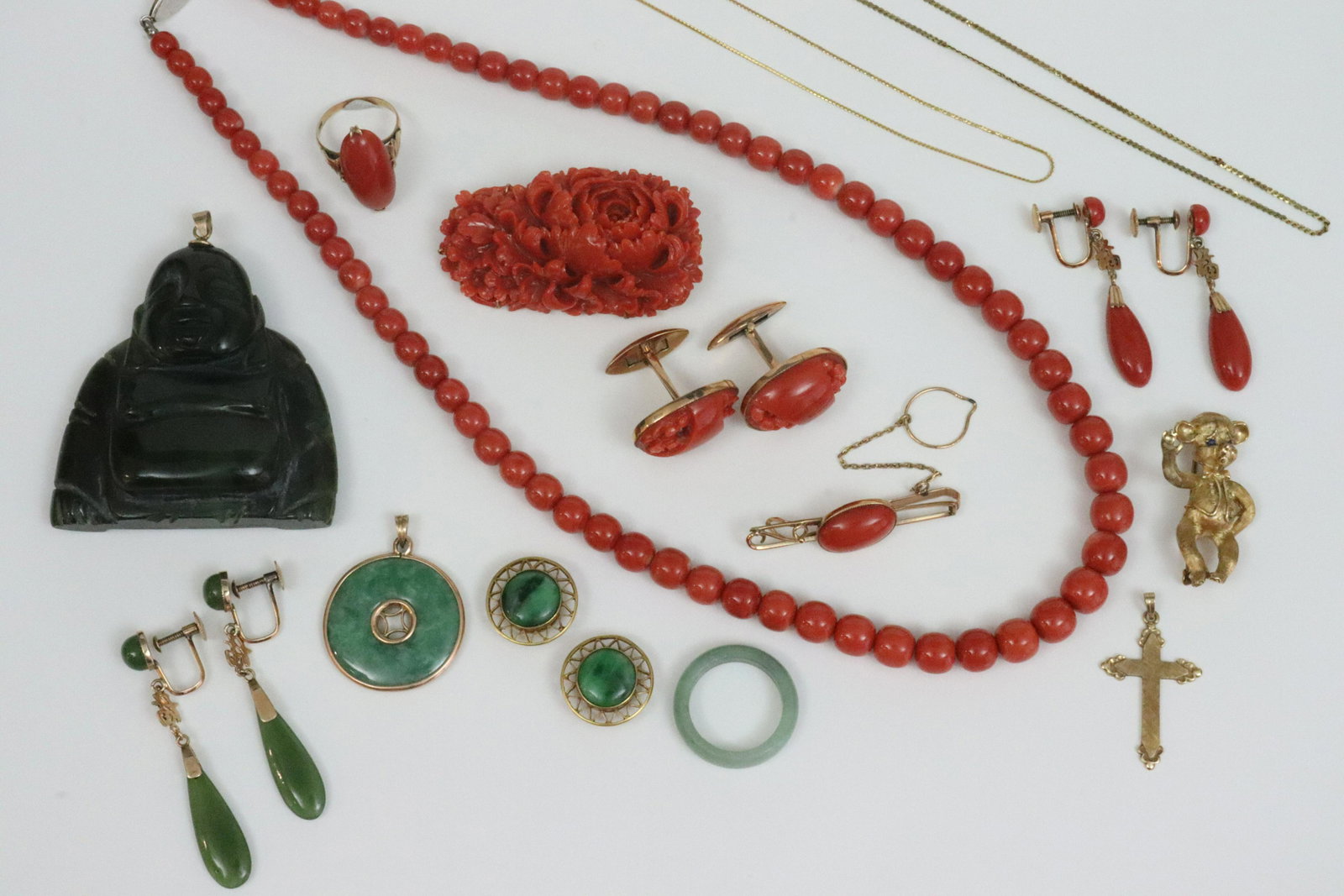 (15) PIECE JEWELRY GROUP, MOST 14K (1 of 7)