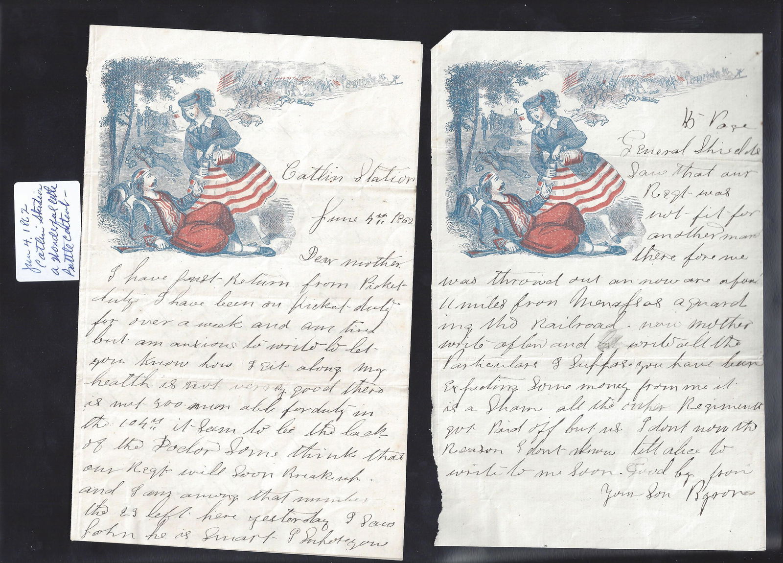 [CIVIL WAR] 40 WAR-DATE LETTERS (1 of 15)