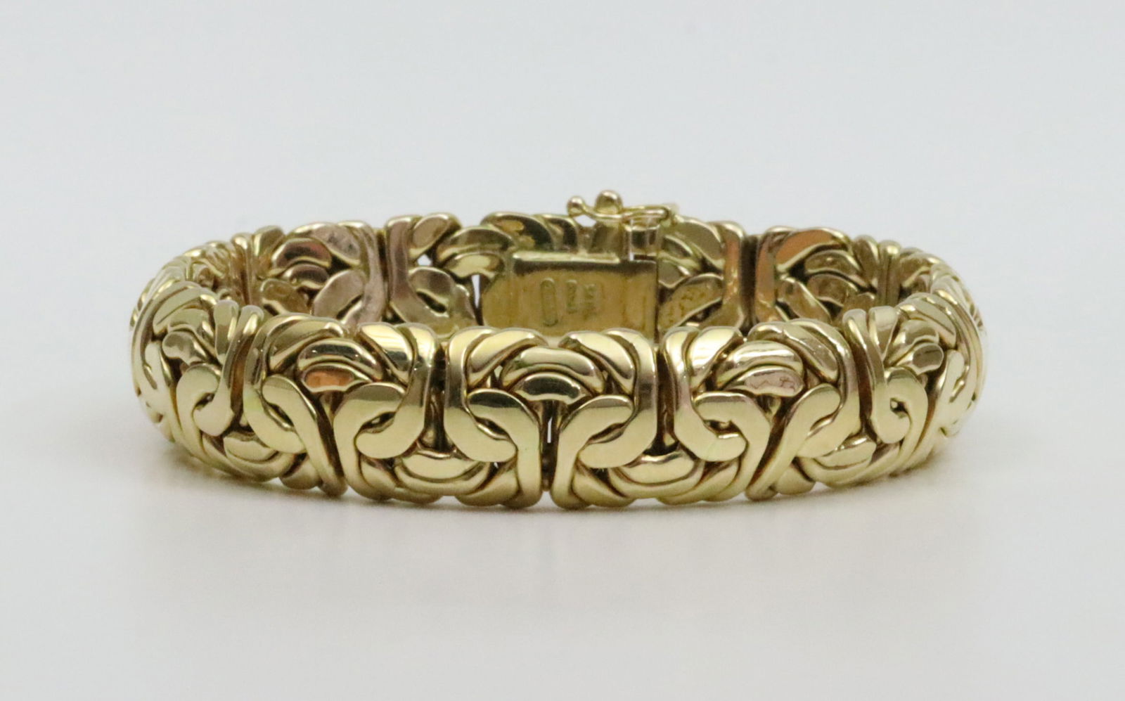 ITALIAN 14K BYZANTINE BRACELET (1 of 4)